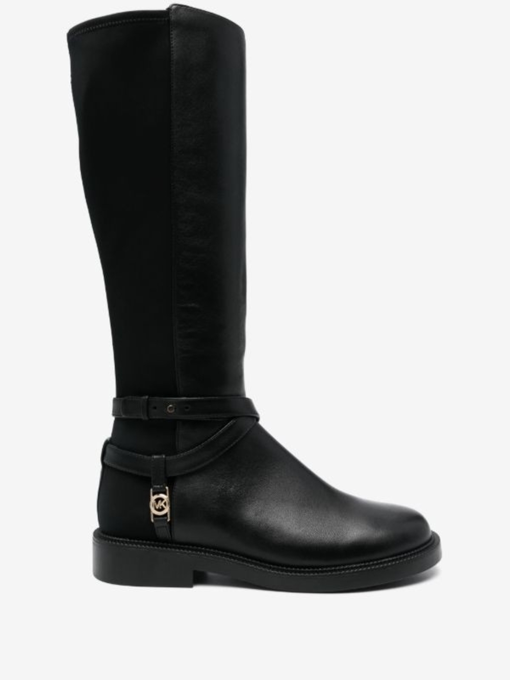 MICHAEL Michael Kors Black Leather Over-the-Knee Riding Boots